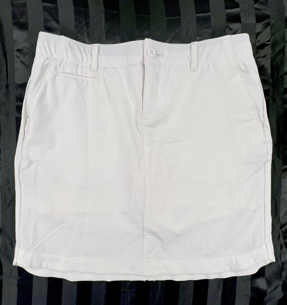 Under Armour Heat Gear White Skort with Pockets (Size 6) Golf-Tennis-Pickleball